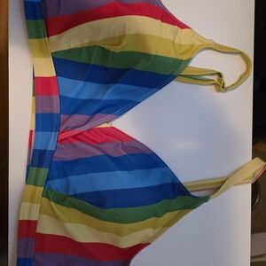 SHEIN Multicolor Striped Bikini